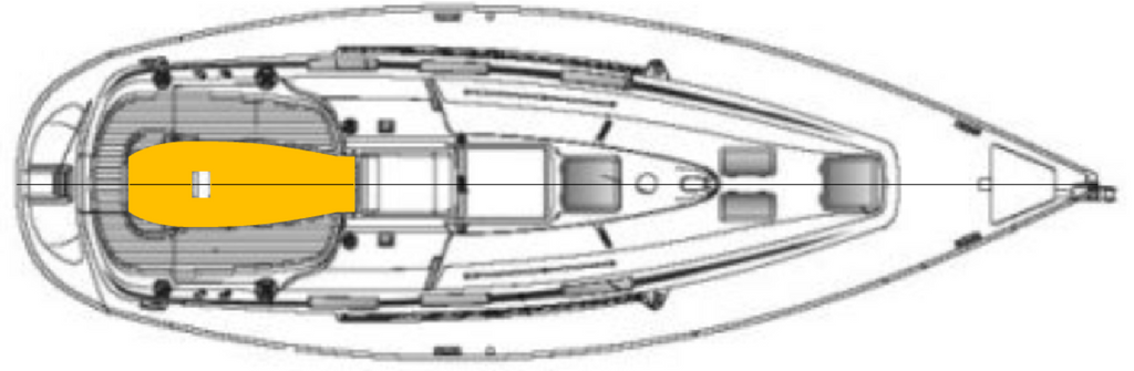 Bavaria 36 Deck-Kit PRO Real Teak Cockpit Floor