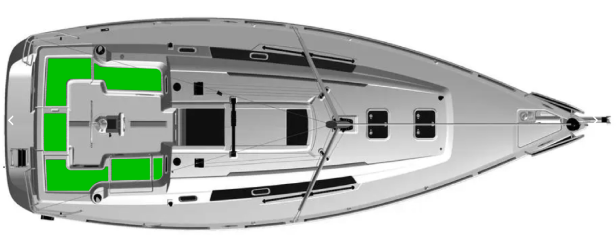 Beneteau Oceanis 34 2008-2012 Deck-Kit CORE Polyurethane Cockpit seating