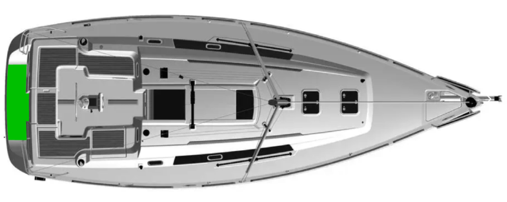 Beneteau Oceanis 34 2008-2012 Deck-Kit CORE Polyurethane SwimPlatform
