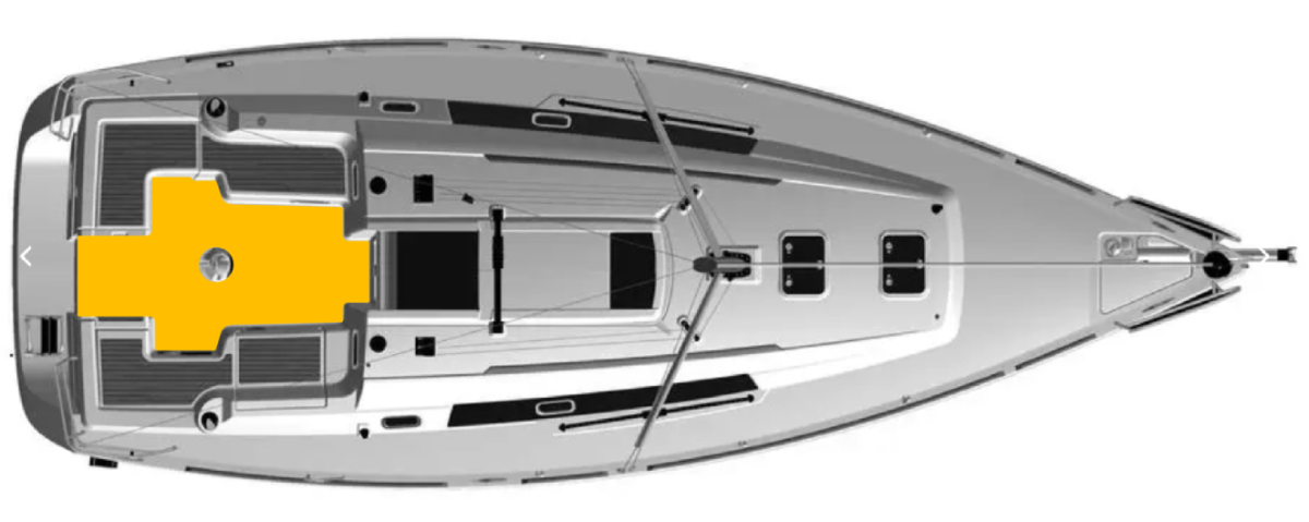 Beneteau Oceanis 34 2008-2012  Deck-Kit PRO Real TEAK Cockpit Floor