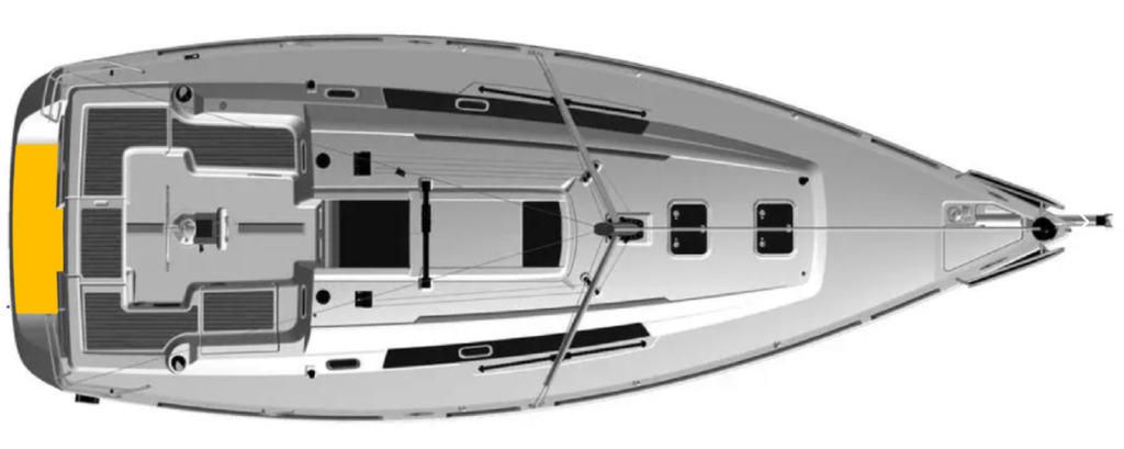 Beneteau Oceanis 34 2008-2012  Deck-Kit PRO Real TEAK SwimPLatform