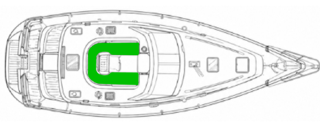 Beneteau Oceanis 36CC Deck-Kit CORE Polyurethane Cockpit seating