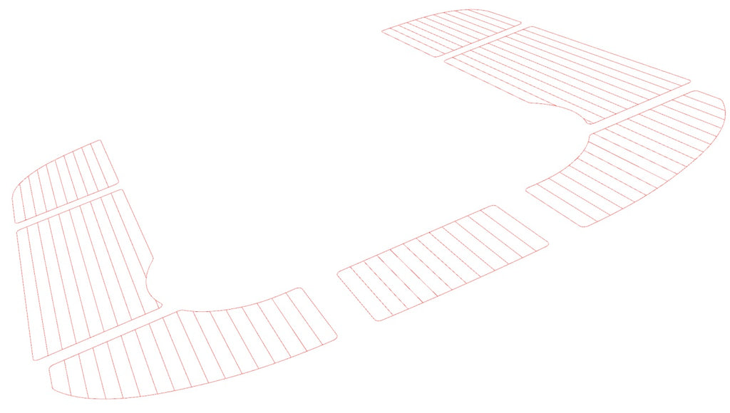 Beneteau Oceanis 381  Deck-Kit PRO Real TEAK Cockpit seating