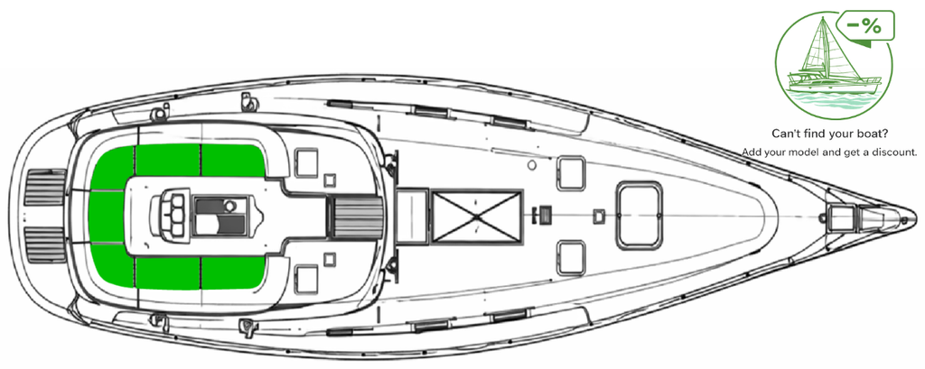 Beneteau Oceanis 381 Deck-Kit CORE Polyurethane Cockpit seating