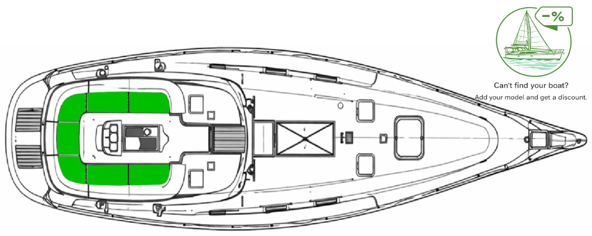 Beneteau Oceanis 381 Deck-Kit CORE Polyurethane Cockpit seating