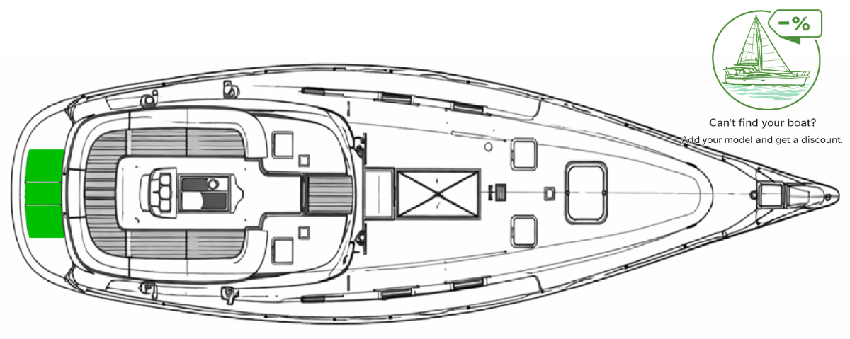 Beneteau Oceanis 381 Deck-Kit CORE Polyurethane Swim Platform
