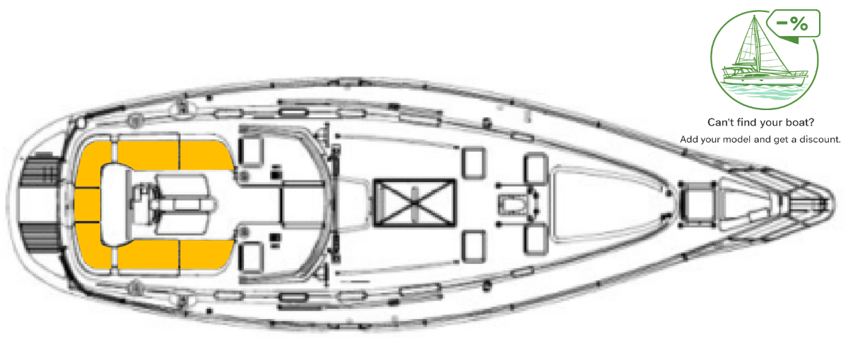Beneteau Oceanis 461  Deck-Kit PRO Real TEAK Cockpit seating