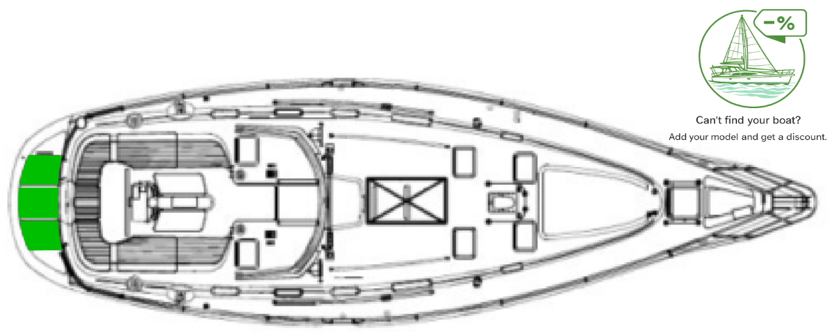 Beneteau Oceanis 461 Deck-Kit CORE Polyurethane Swim Platform