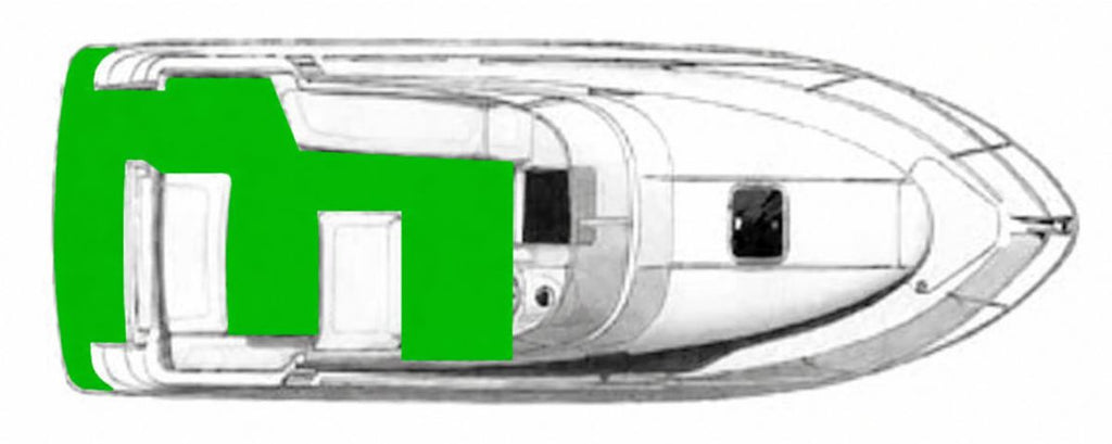 Beneteau Flyer 701 de 2000-2005 Deck-Kit CORE Polyurethane Cockpit Floor