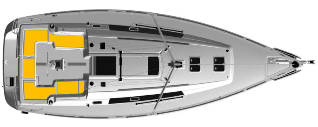 Beneteau Oceanis 34 2008-2012  Deck-Kit PRO Real TEAK Cockpit seating