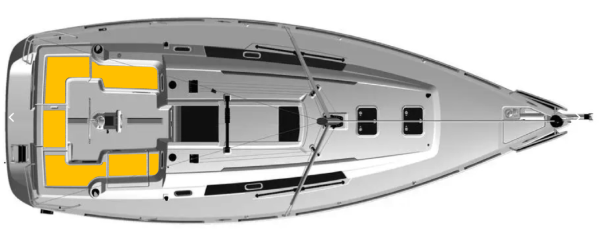 Beneteau Oceanis 34 2008-2012  Deck-Kit PRO Real TEAK Cockpit seating