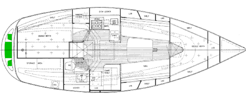 Hallberg-Rassy 31 Scandinavian 1992-2005 Deck-Kit CORE Polyurethane SwimPlatform