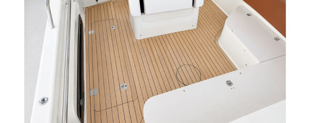 Capoforte Invictus CX240 Deck-Kit PRO Real Teak Cockpit Floor