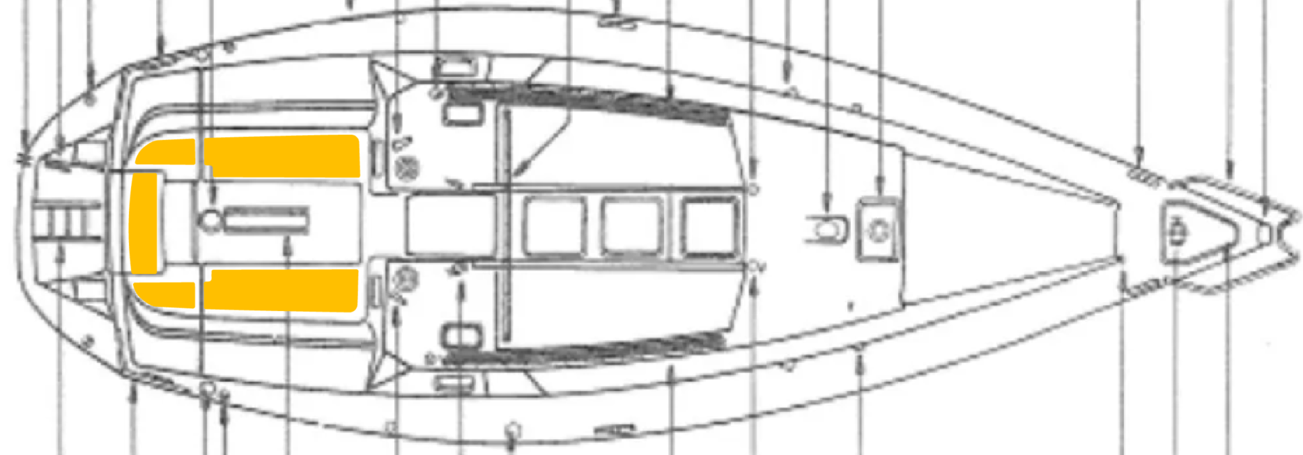 Jeanneau Sun Odyssey 36 Deck-Kit PRO Real Teak Cockpit Seating