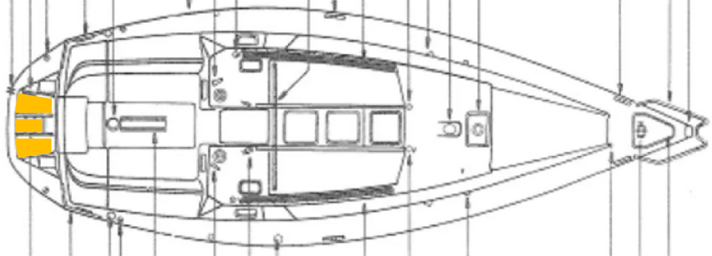 Beneteau 351 Deck-Kit PRO paneles para asientos  de teca auténtica