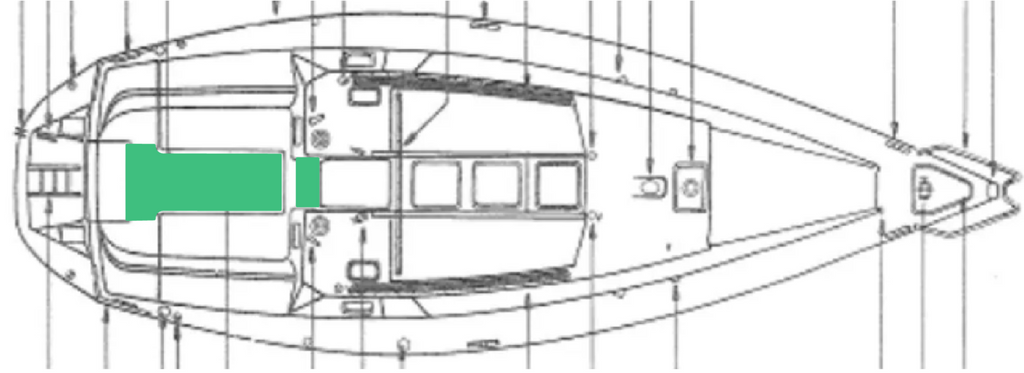 Jeanneau Sun Odyssey 36 Deck-Kit CORE Polyurethane Cockpit Floor