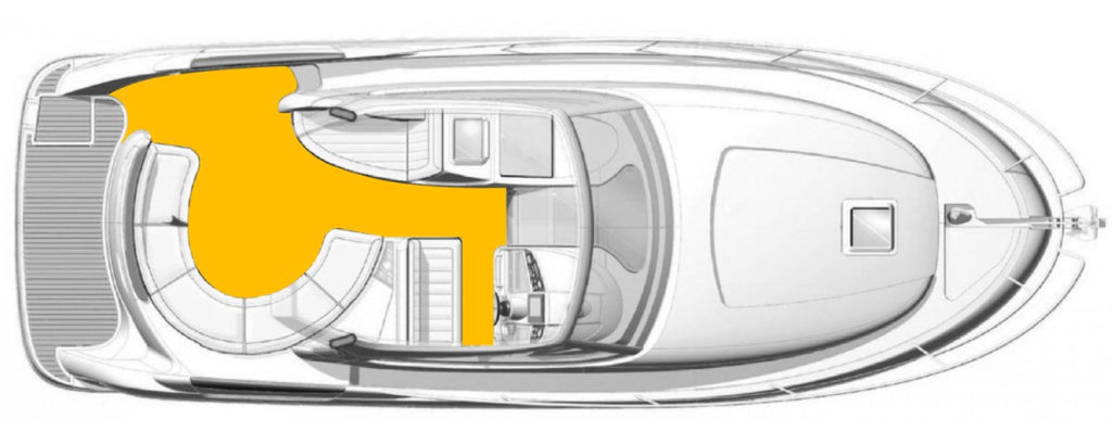 Jeanneau Prestige 34  2003-2009 Deck-Kit PRO Real Teak Cockpit Floor