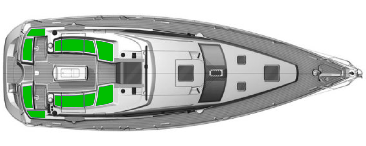 Jeanneau Sun Odyssey 42 DS Deck-Kit CORE Polyurethane Cockpit Seat