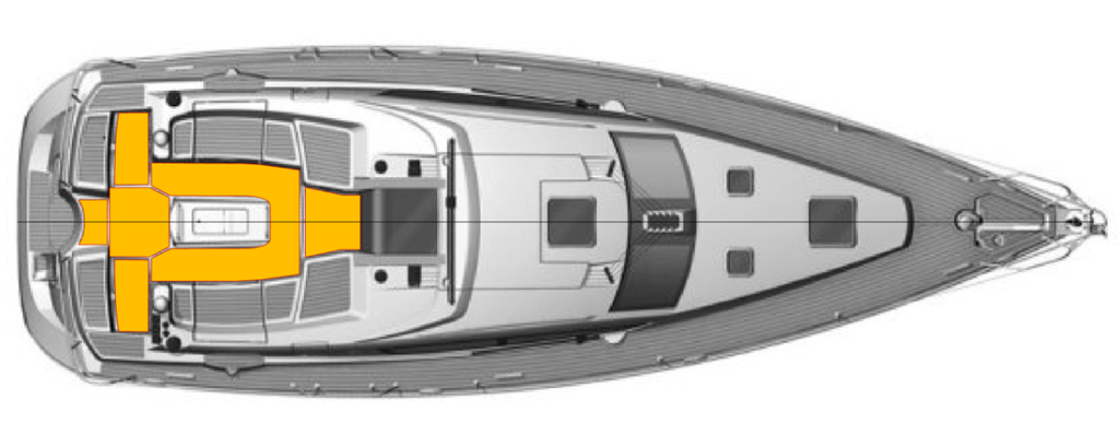 Jeanneau Sun Odyssey 42 DS  Deck-Kit PRO Real Teak Cockpit Floor