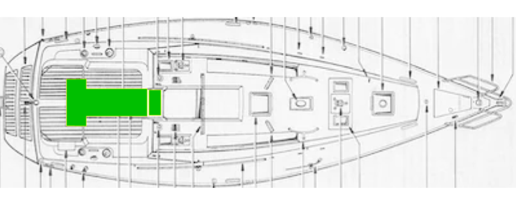 Jeanneau Voyage 12.5 Deck-Kit CORE Polyurethane Cockpit Floor