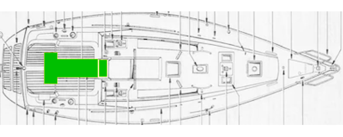 Jeanneau Voyage 12.5 Deck-Kit CORE Polyurethane Cockpit Floor