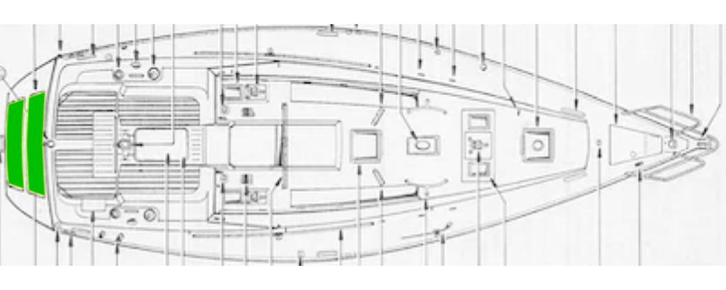 Jeanneau Voyage 12.5 Deck-Kit CORE Polyurethane SwimPlatform