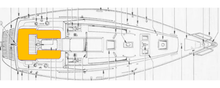 Jeanneau Voyage 12.5  Deck-Kit PRO Real Teak Cockpit Seating