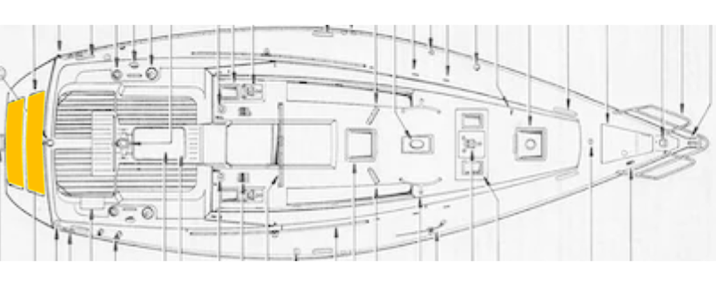 Jeanneau Voyage 12.5  Deck-Kit PRO Real Teak SwimPlatform