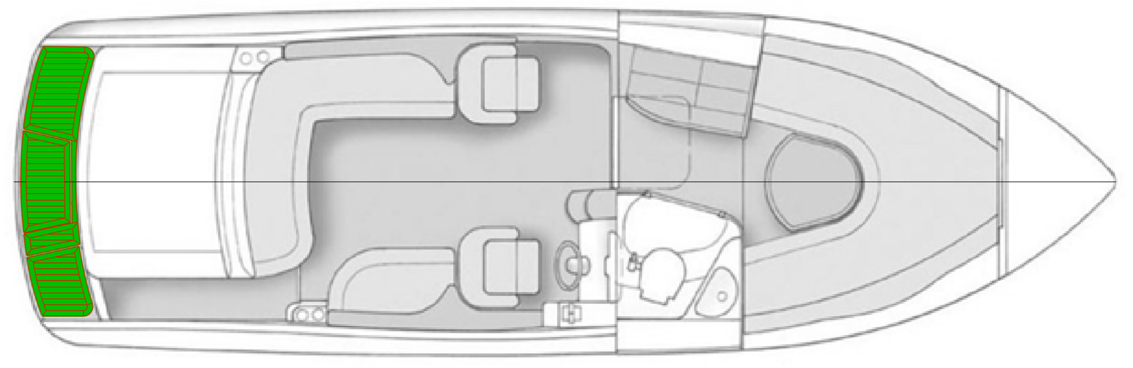 Windy 28 Ghibli Deck-Kit CORE Polyurethane SwimPlatform