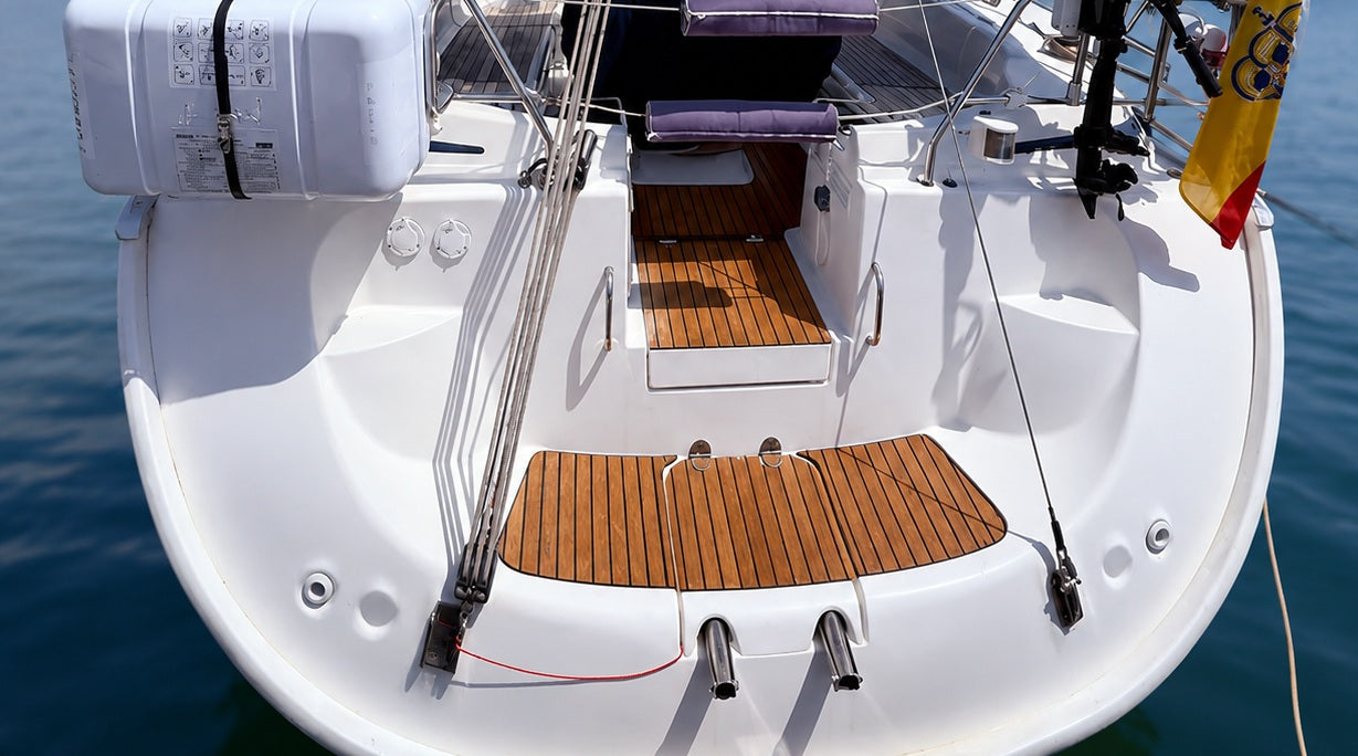Bavaria 39 Cruiser 2005-2008 Deck-Kit PRO Real Teak SwimPlatform